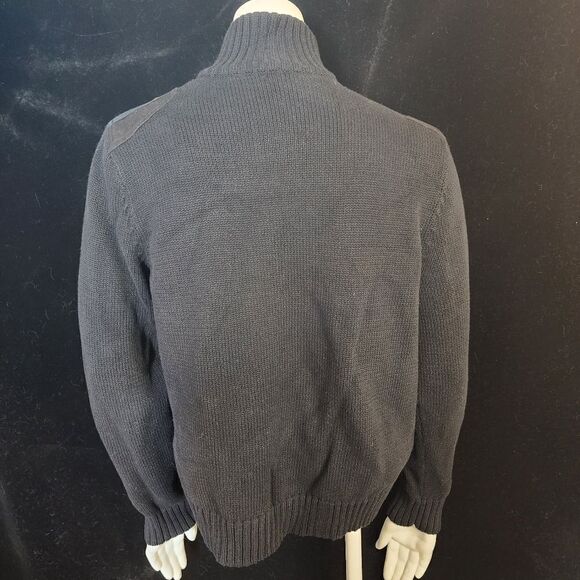 Lauren Ralph Lauren Petite Black Zippered Sweater (LP) - Picture 4 of 5